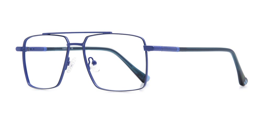 CARETTA Eyeglasses Teenage,Adult Man Geometrical Full-Rimmed Metal Unfiltered CRTTA 7571-C2